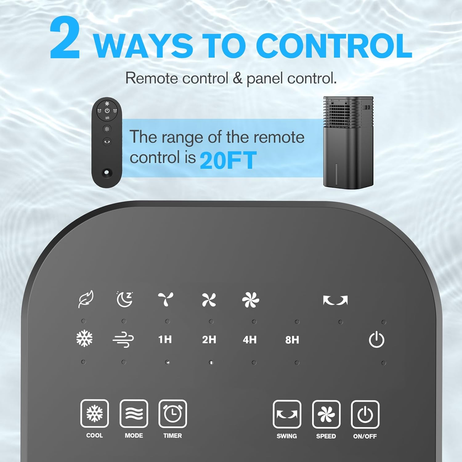 Flowbreeze 3 In 1 Portable AC Unit with Remote