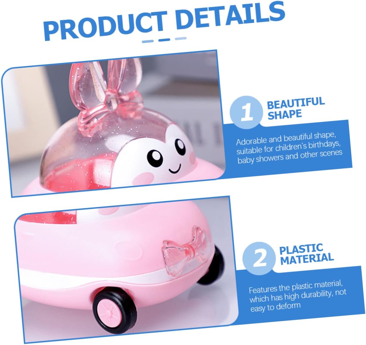 Unomor Cartoon Candy Box Toy Car for Birthday Party Favors