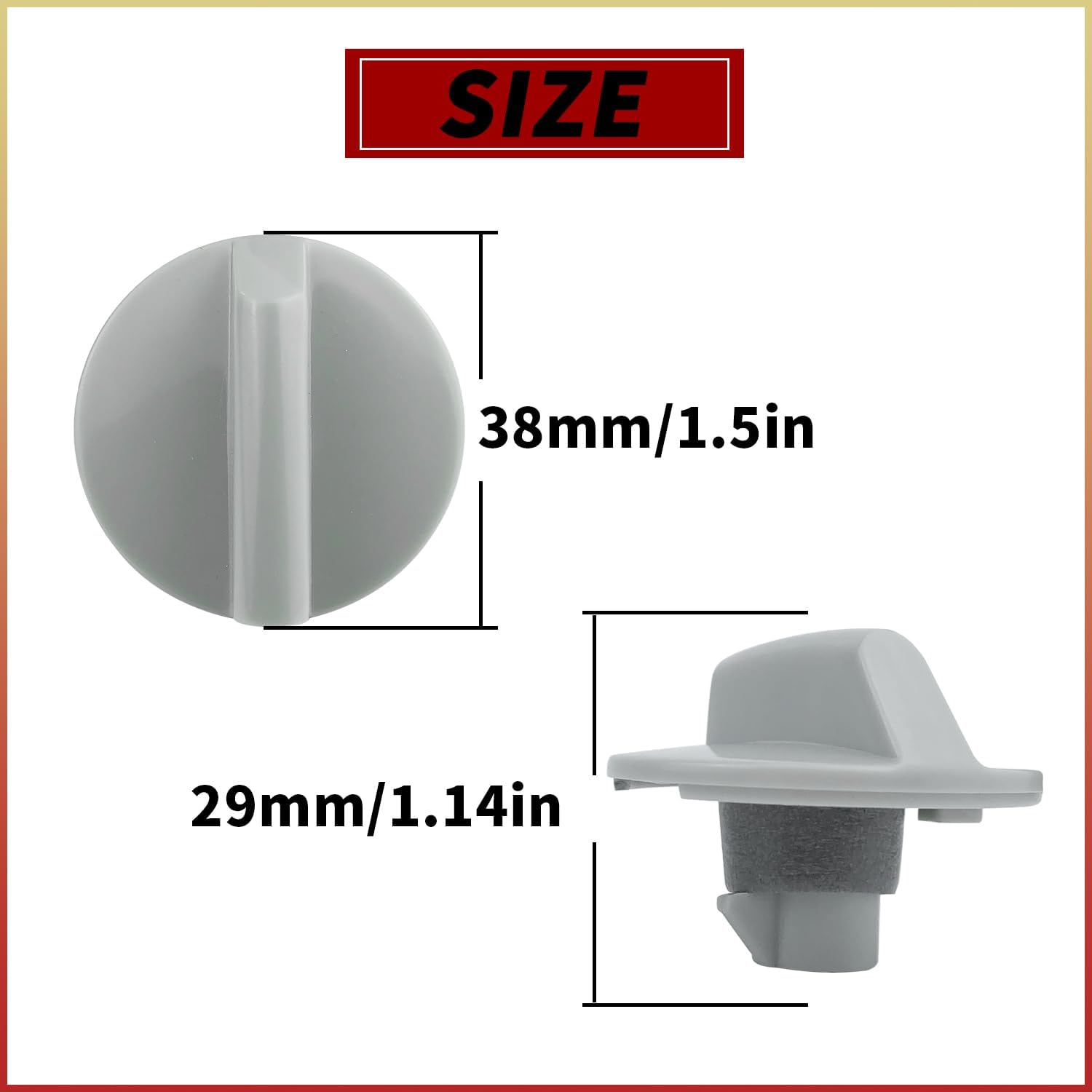 SUUJI WP12X10002 Air Conditioner Knob Replacement