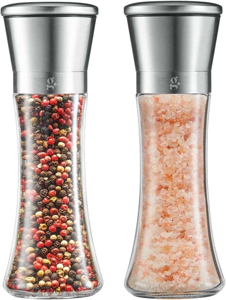 GLING Salt and Pepper Grinder Set - Refillable 75 Inch