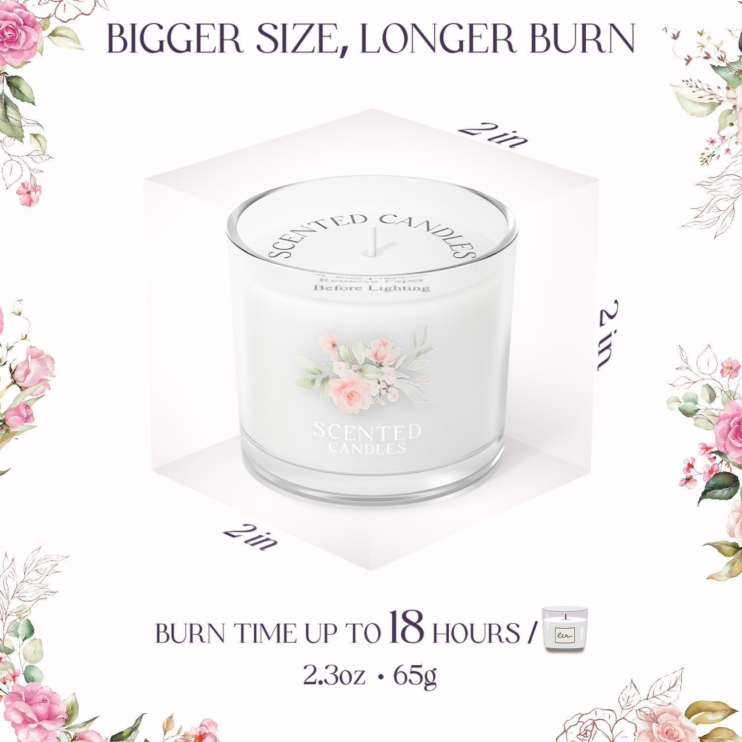 Scented Candle Gift Set for Stress Relief