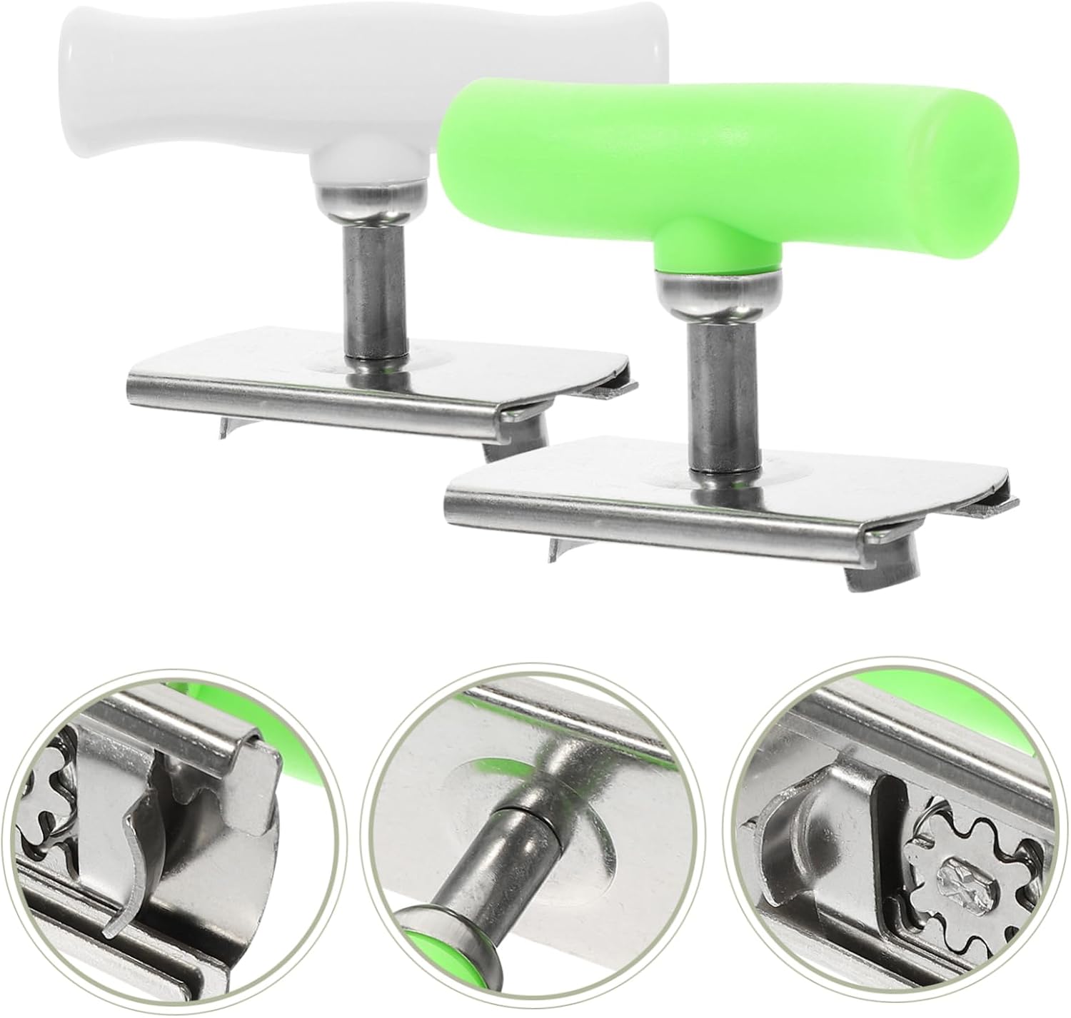 SHOWERORO 2pcs Jar Lid Opener With Rotating Handle And Keychain Design