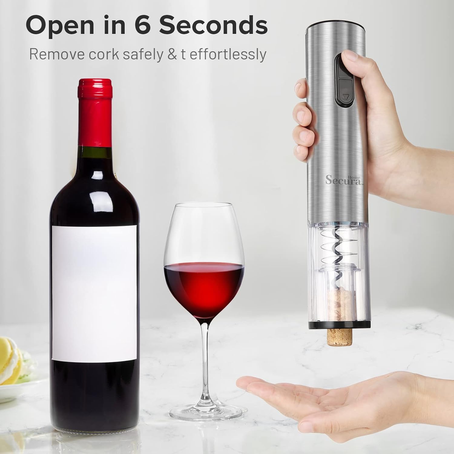Secura Electric Wine Opener Set 5 in 1