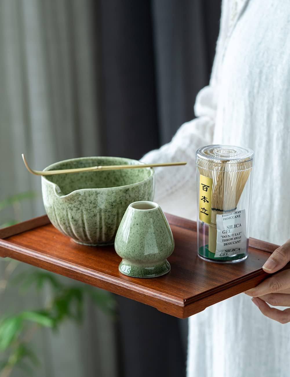 TANG PIN Matcha Set - 4 Piece Kit for Tea Ceremony