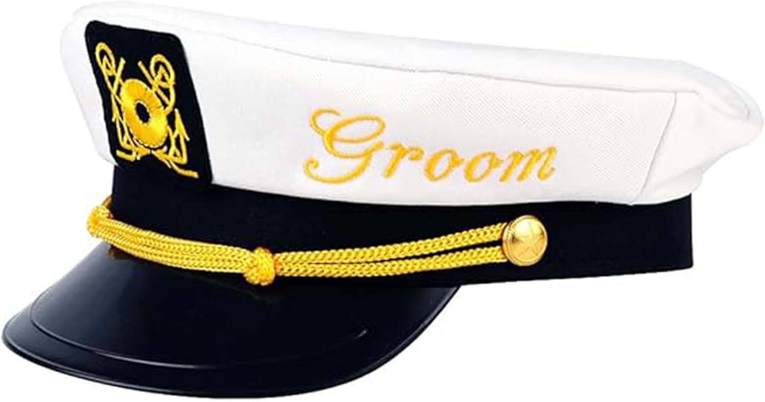 Bachelor Party Captains Hat - Groom to Be Nautical Headwear