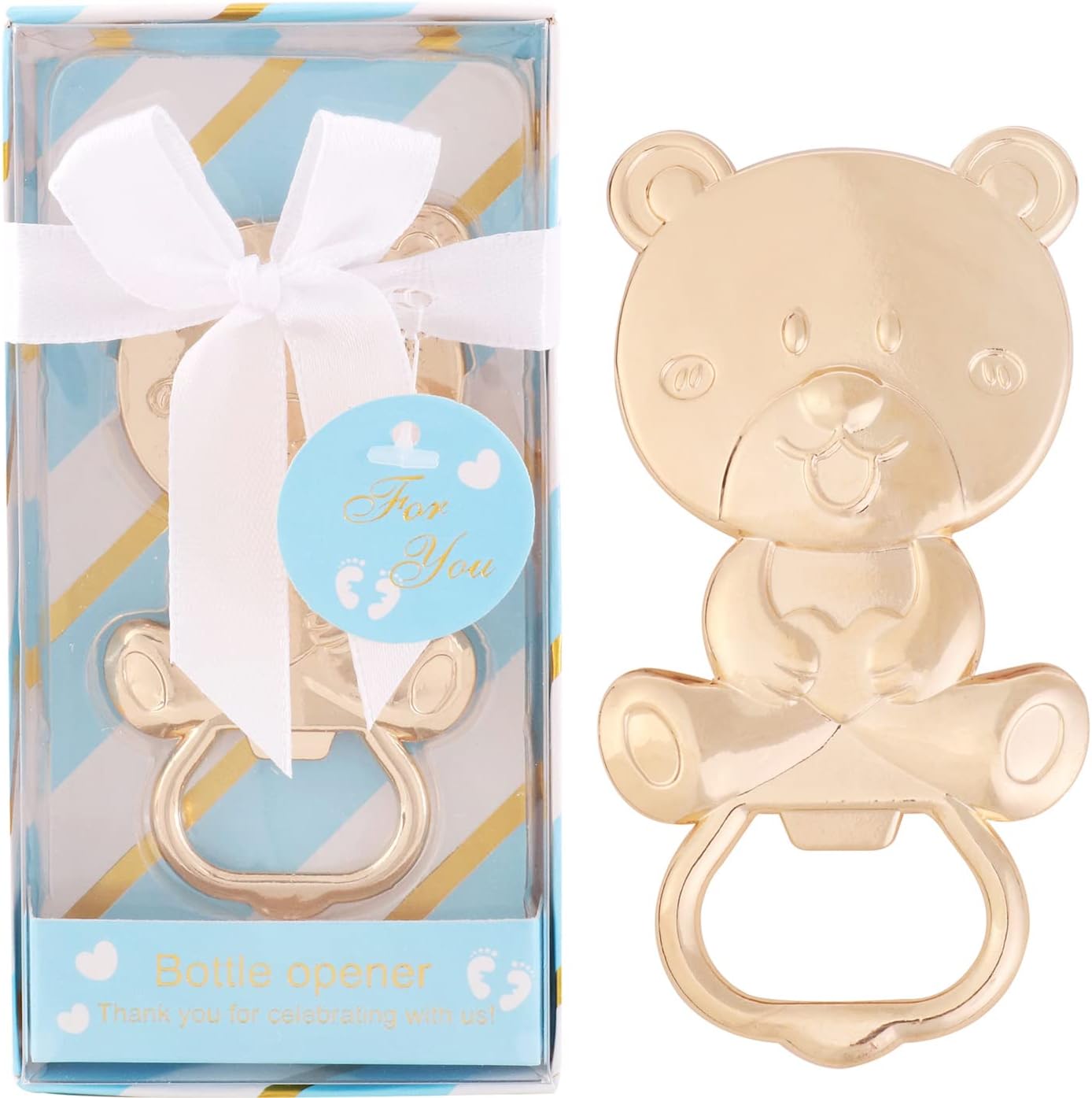 15 Pack Bear Bottle Opener Baby Shower Favor