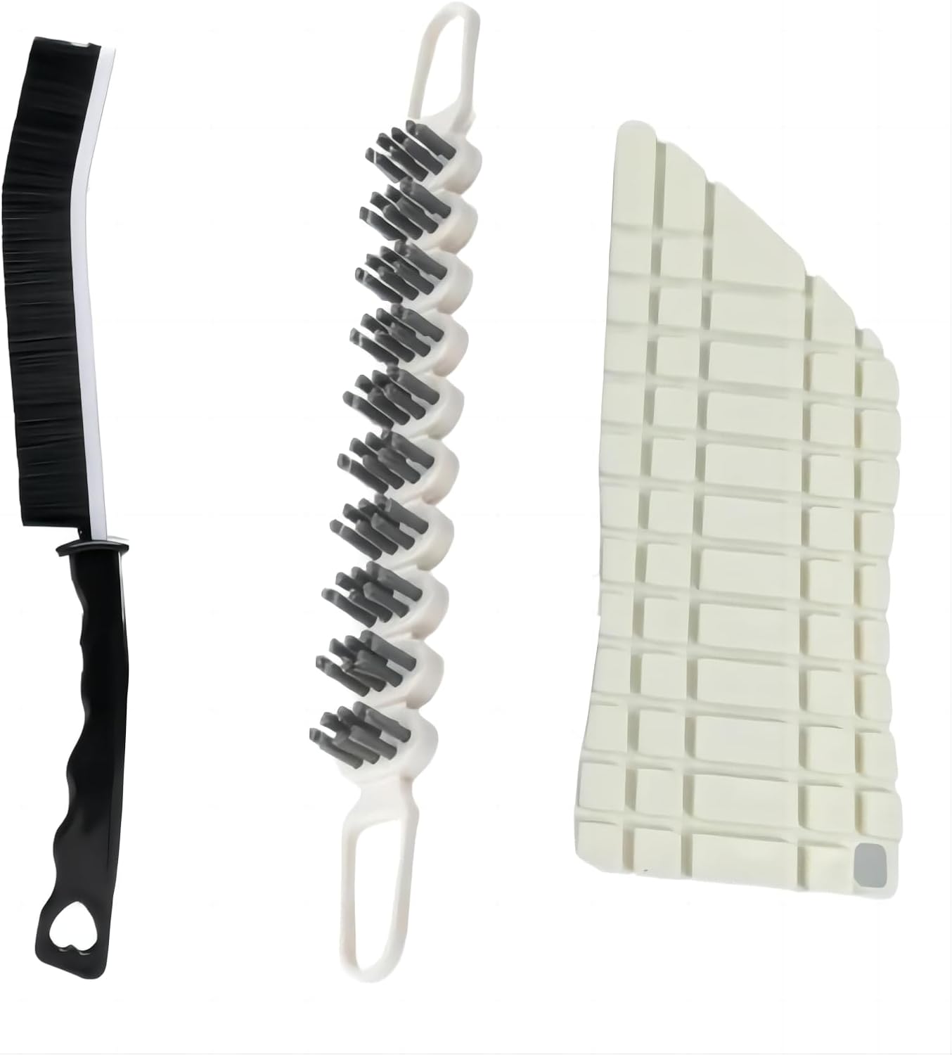 3 Pcs Hard Bristle Crevice Cleaning Brush Set