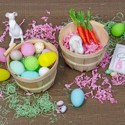 Cornucopia Brands Round Wooden Baskets 2-Pack Natural
