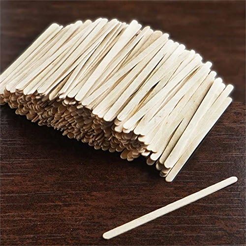2000 pcs 45 Inch Natural Brown Birch Wooden Coffee Stirrers for Events