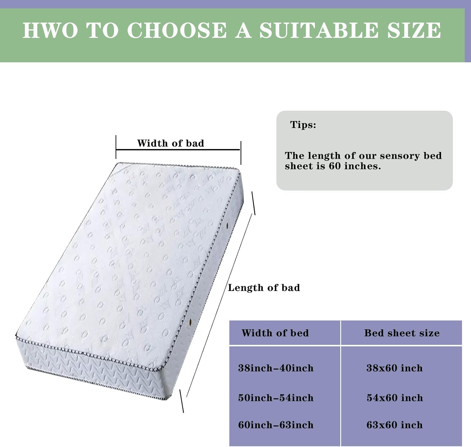 Ntomtuex Sensory Bed Sheet for Weighted Blanket Comfort 38x60