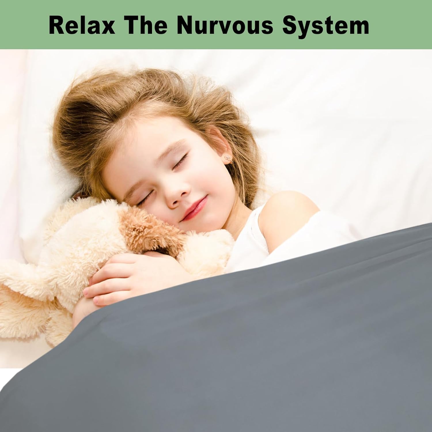 Ntomtuex Sensory Bed Sheet for Weighted Blanket Comfort 38x60