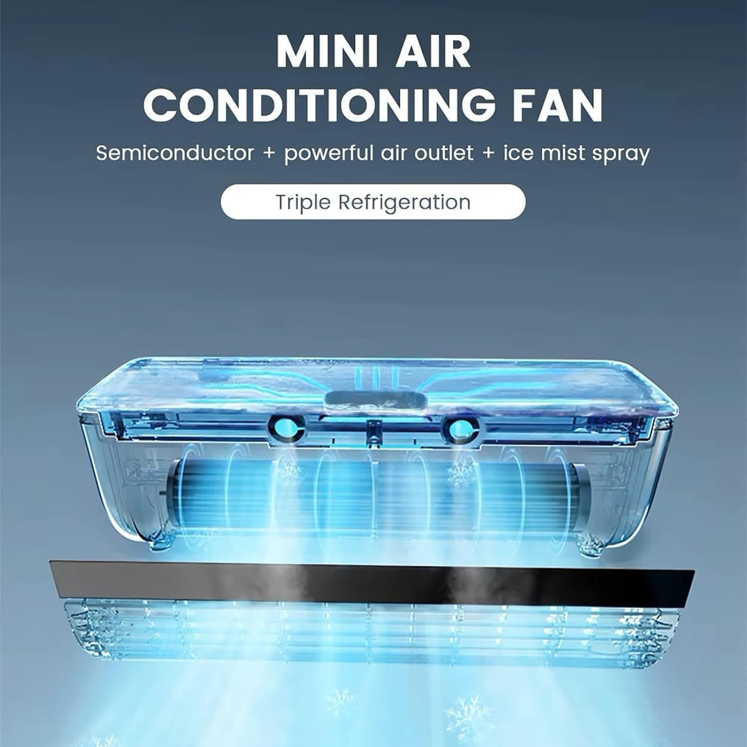 Mini Wall Mounted AC Fan with Remote Control