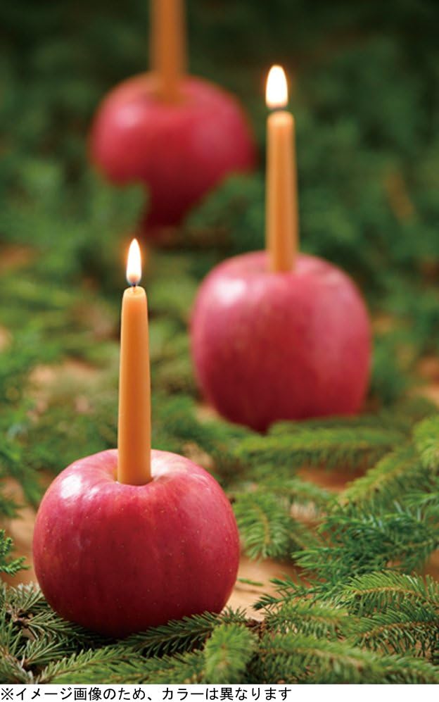 Beeswax Lights of Joy Christmas Tree Candles 4 Inch 20 Pack White