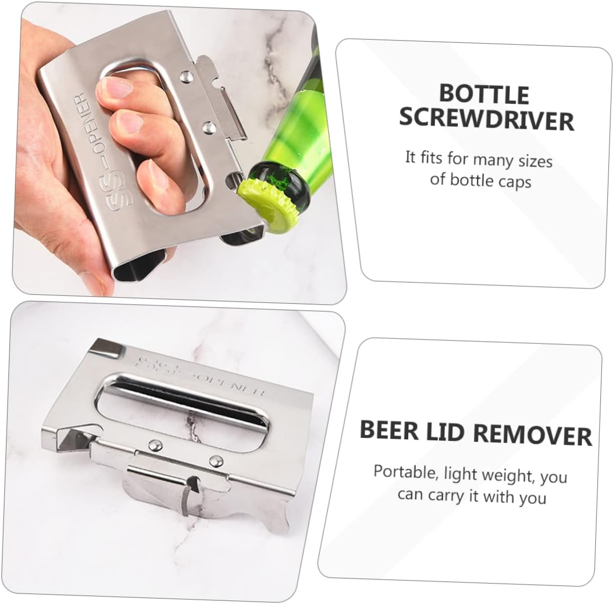 Mikinona Manual Can Opener for Beer and Soda