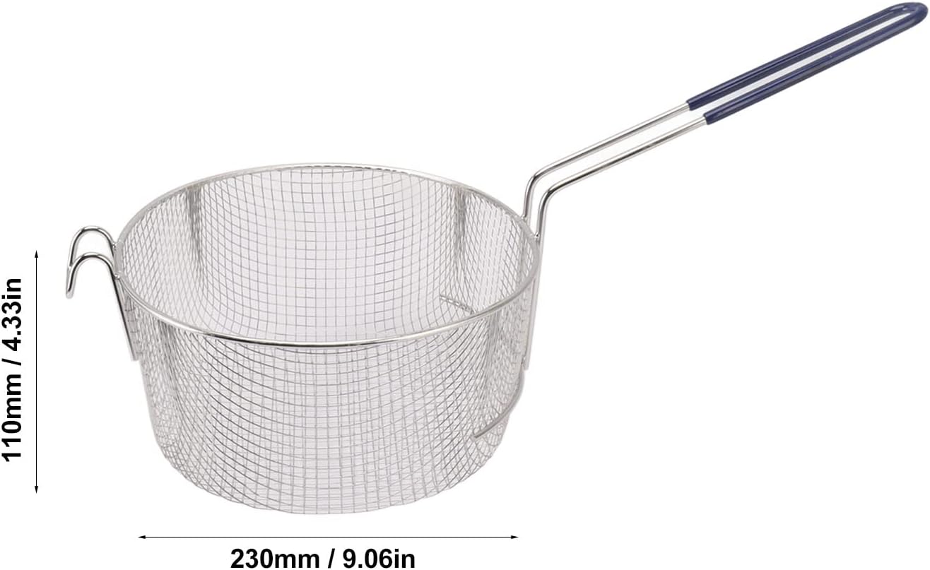 Zerodis Deep Fry Basket Stainless Steel Reusable