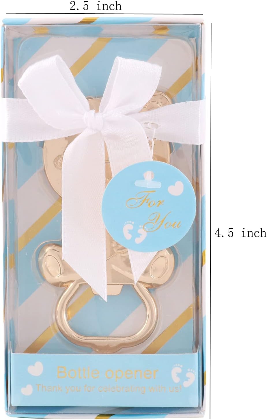 15 Pack Bear Bottle Opener Baby Shower Favor