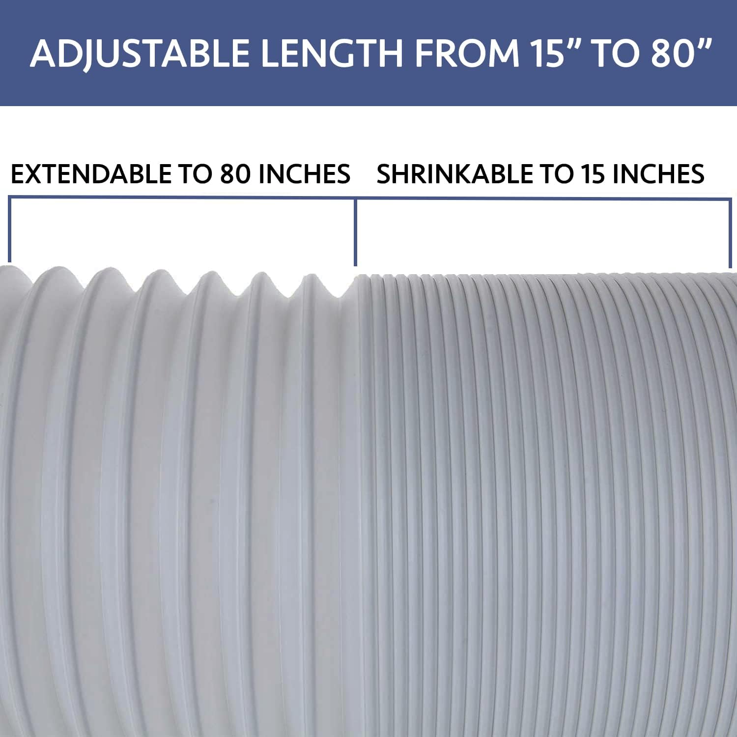 ALPINE HARDWARE AC Exhaust Hose 59 Inch Diameter 80 Inch Length Counter Clockwise