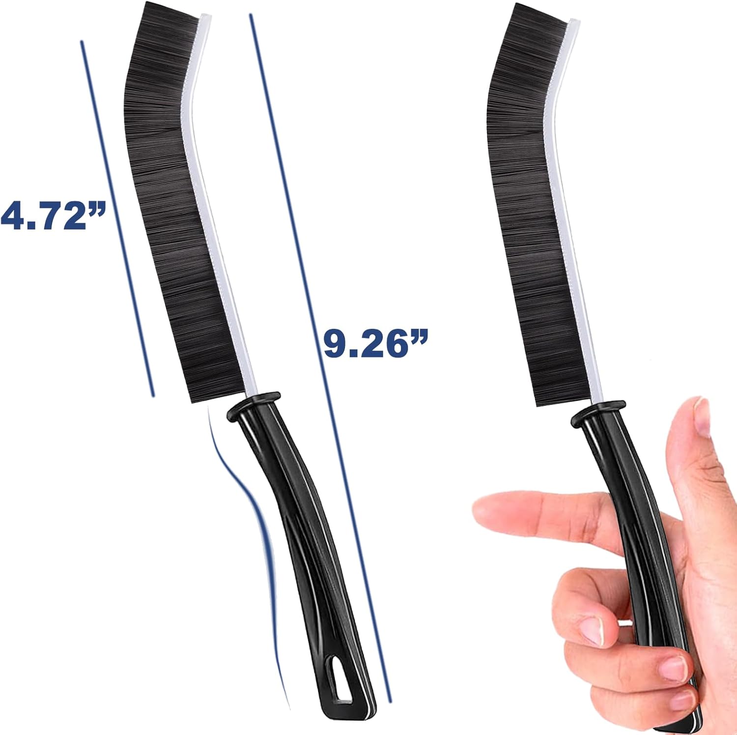 Hard Bristle Crevice Cleaning Brush 5PCS for Kitchen Bathroom