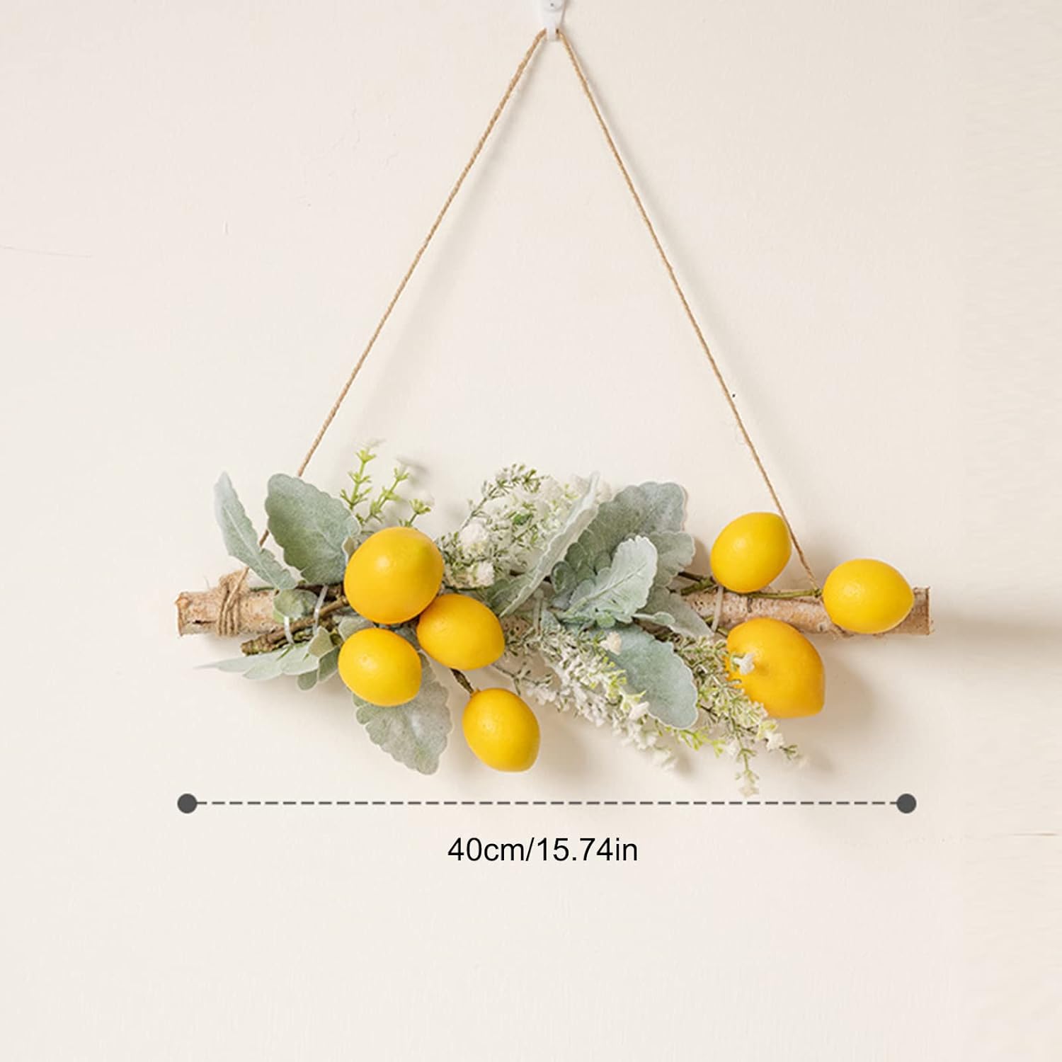 Tita-Dong Yellow Artificial Lemon Pomegranate Swag