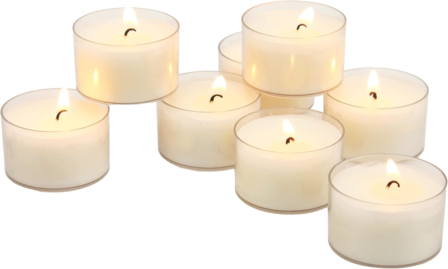 Stonebriar 96 Count White Unscented Tea Light Candles