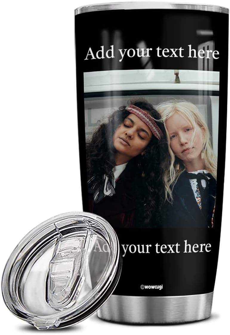 Personalized Photo Tumbler with Custom Design 20oz 30oz for Women Girls