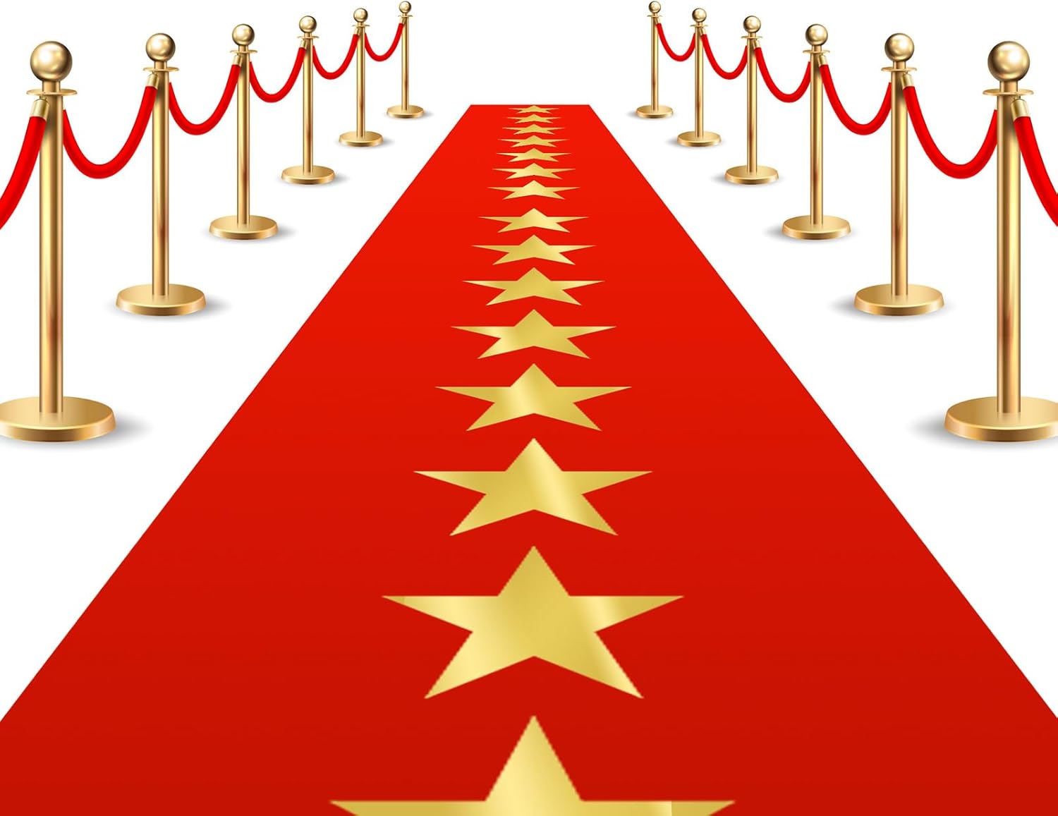 Timgle Red Plastic Carpet Runner for Party Decorations
