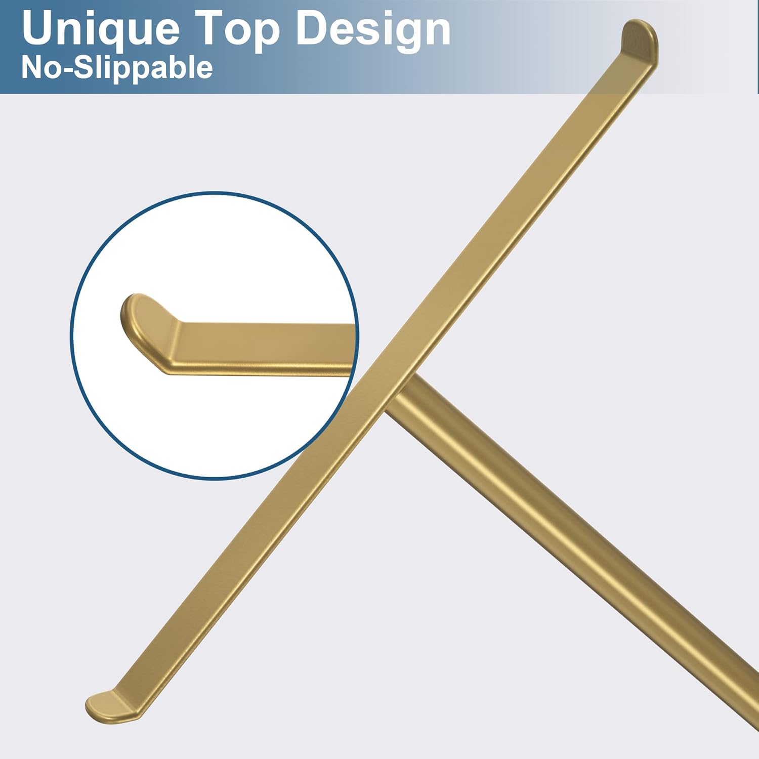 Gold Hand Towel Stand T-Shape Holder for Bathroom and Kitchen