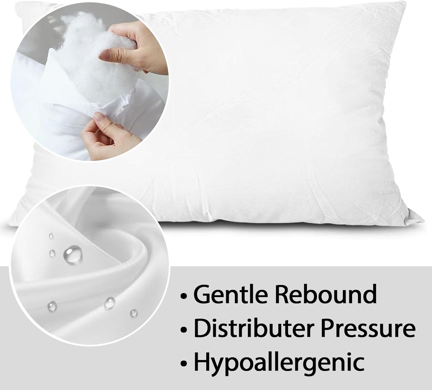 AzulHome 12x20 Pillow Inserts for Sofa and Bed