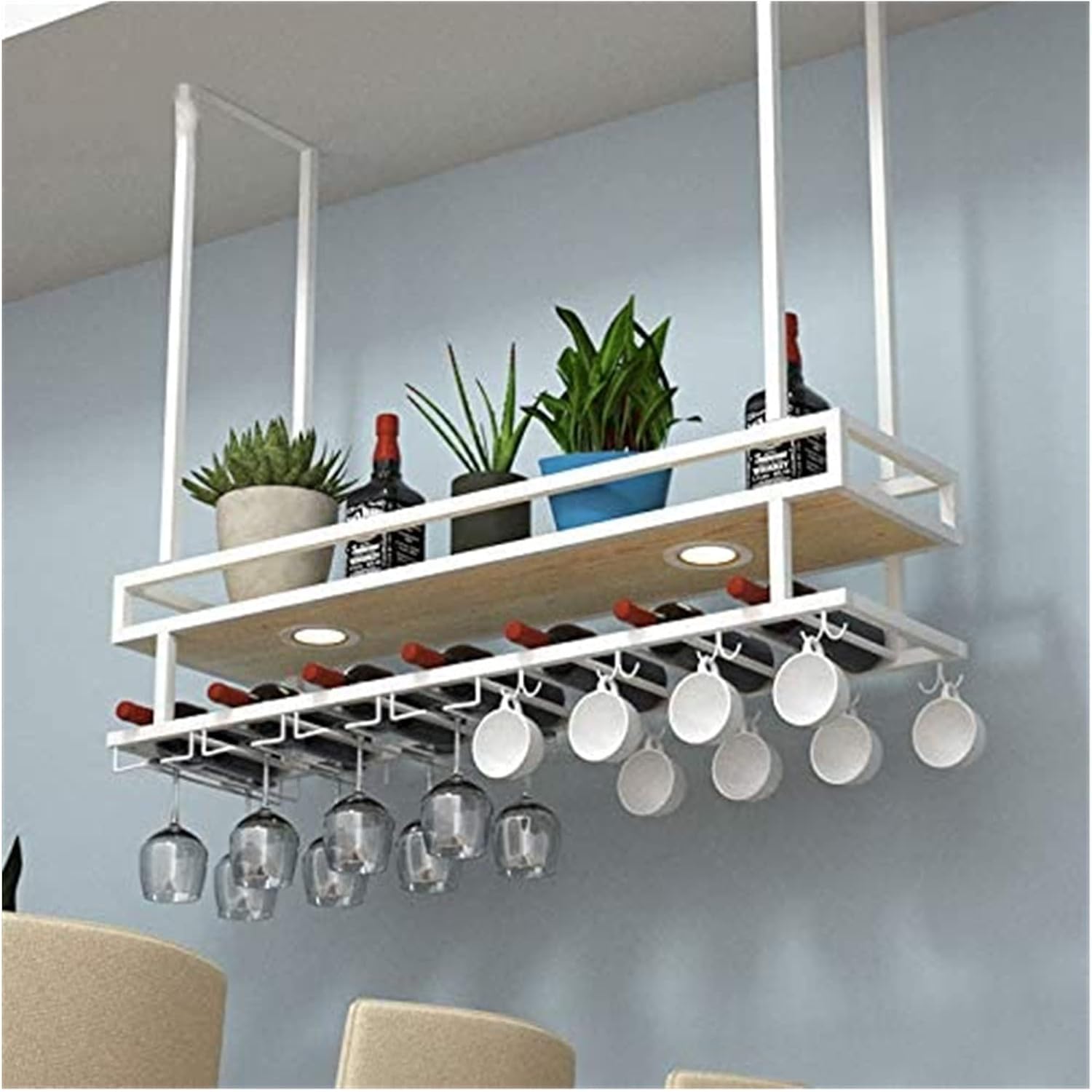 ALDEPO Wall-Mounted Wine Rack Rack for Bar Kitchen Living Room