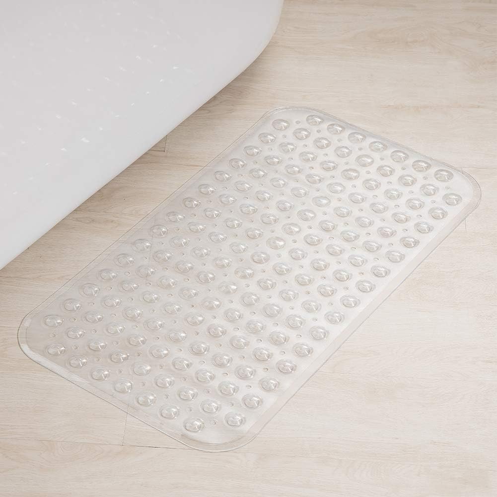 AmazerBath Bath Tub Mat - Non Slip with Suction Cups and Drain Holes