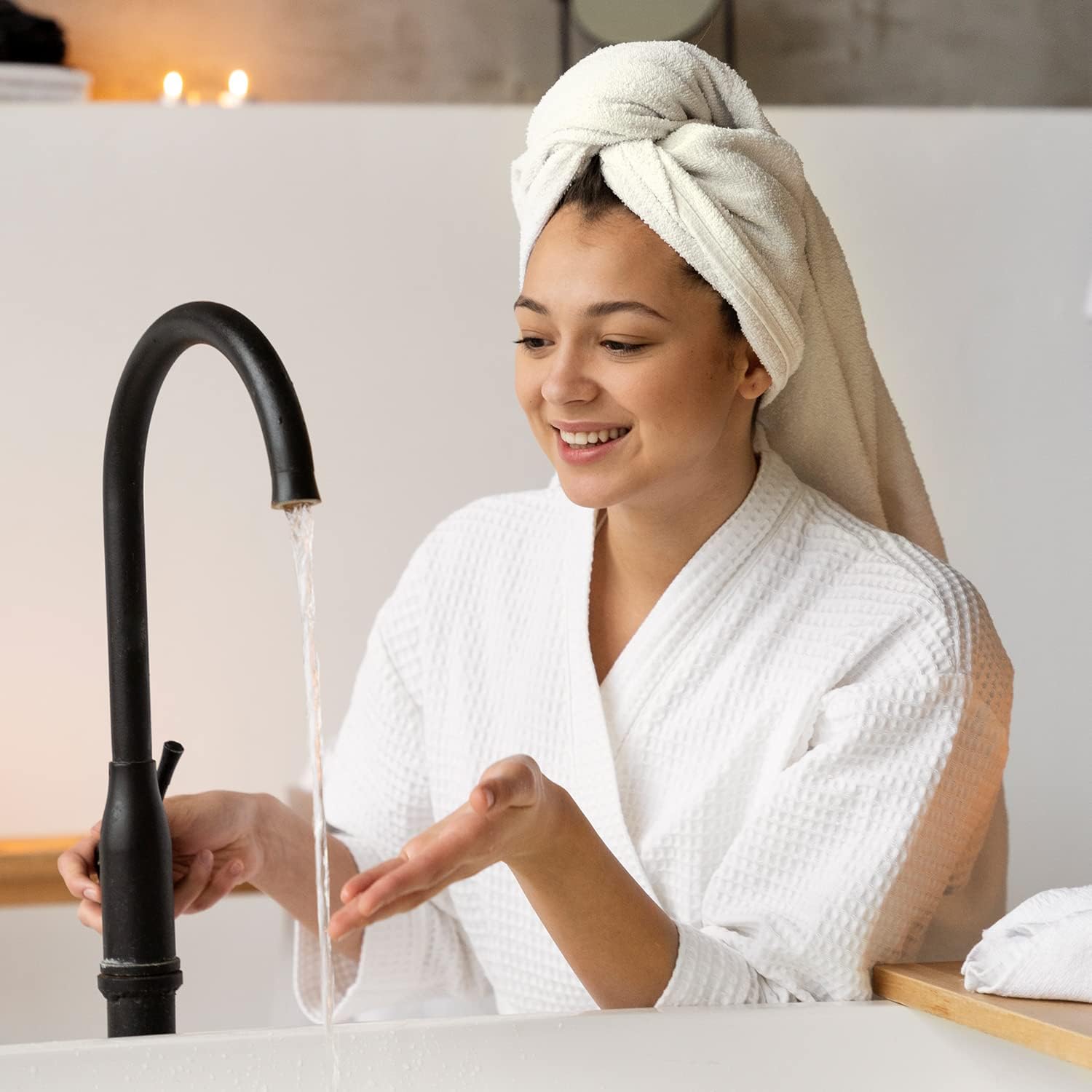 Pack of 6 Bath Towels Set 27 x 54 Inches
