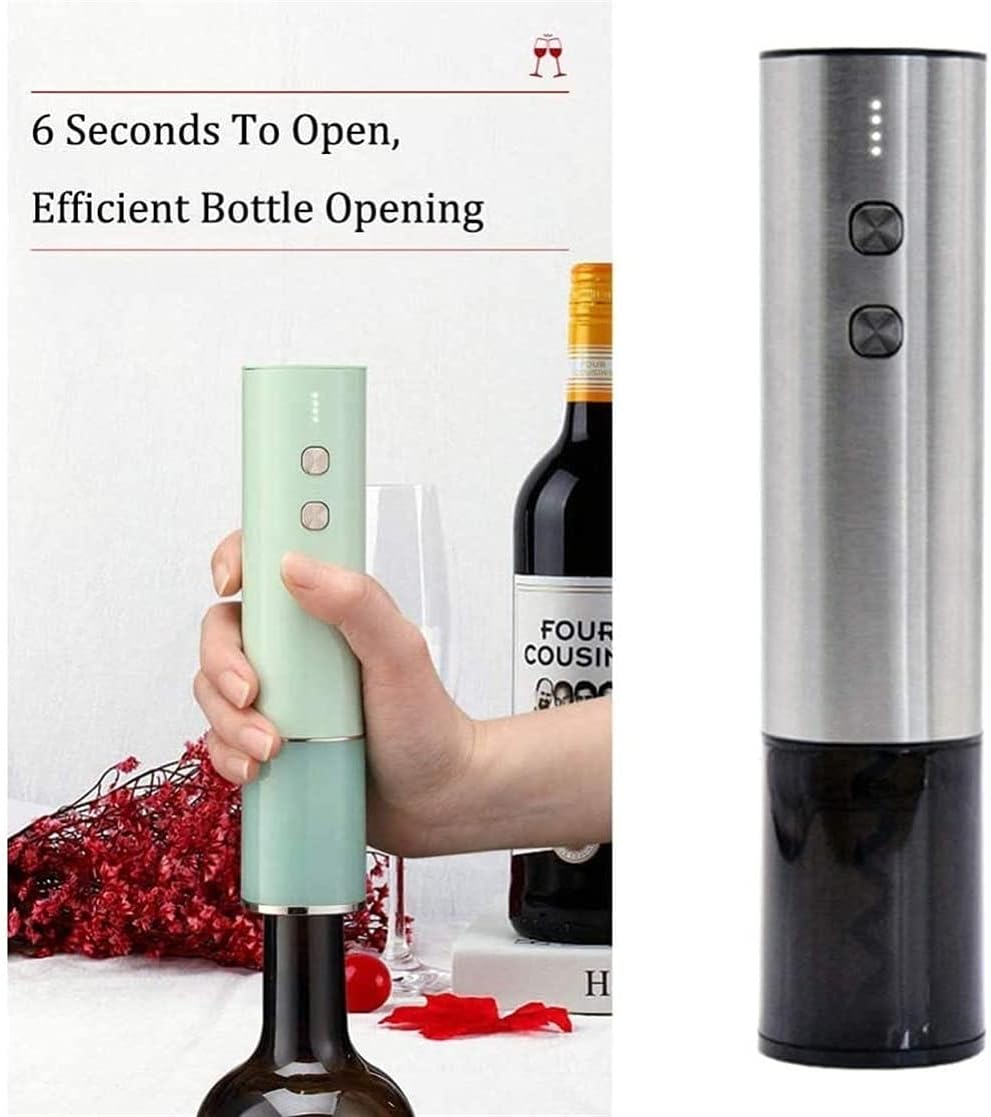 UOOD Rechargeable Electric Wine Opener with USB Charging and Corkscrew