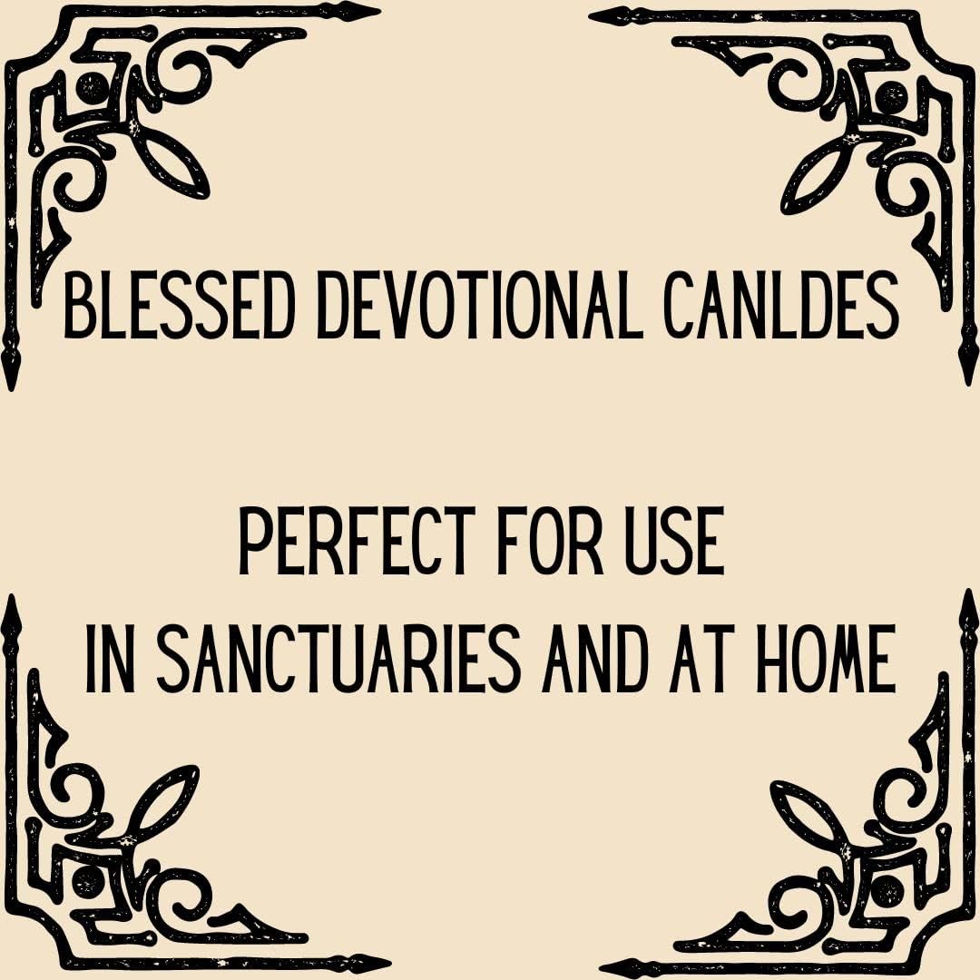 Brilux Glass Assorted Religious Candles White Case of 12