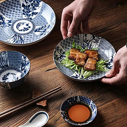 Gegong 12 Inch Fish Plate Blue White Porcelain Serving Plate
