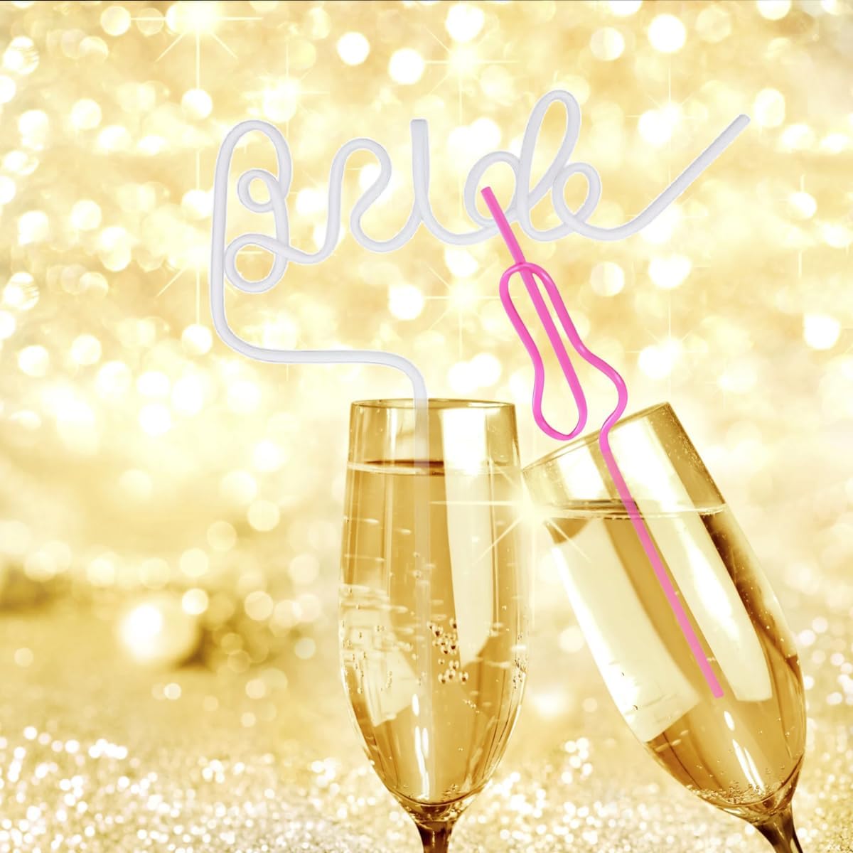 12pcs Reusable Bachelorette Party Straws Set