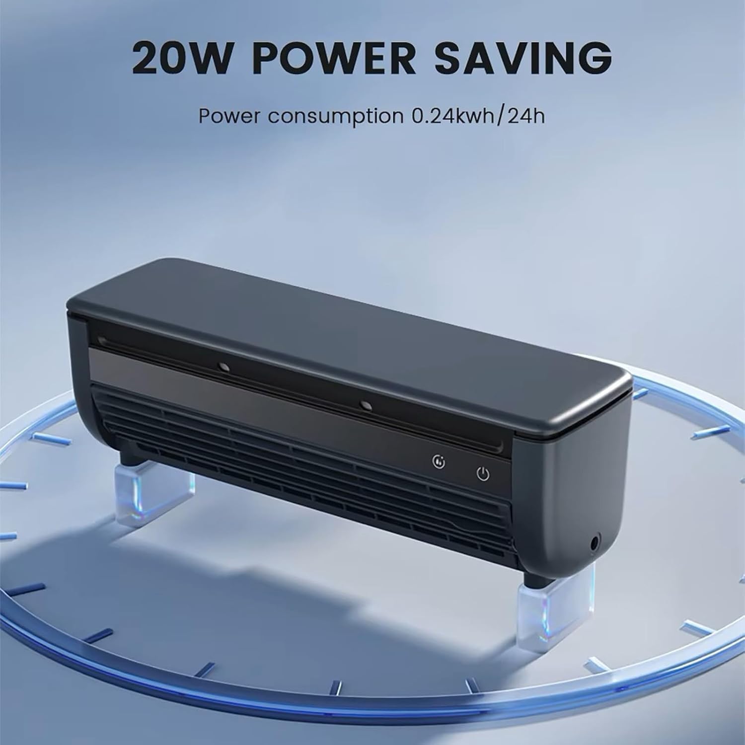 Mini Wall Mounted AC Fan with Remote Control