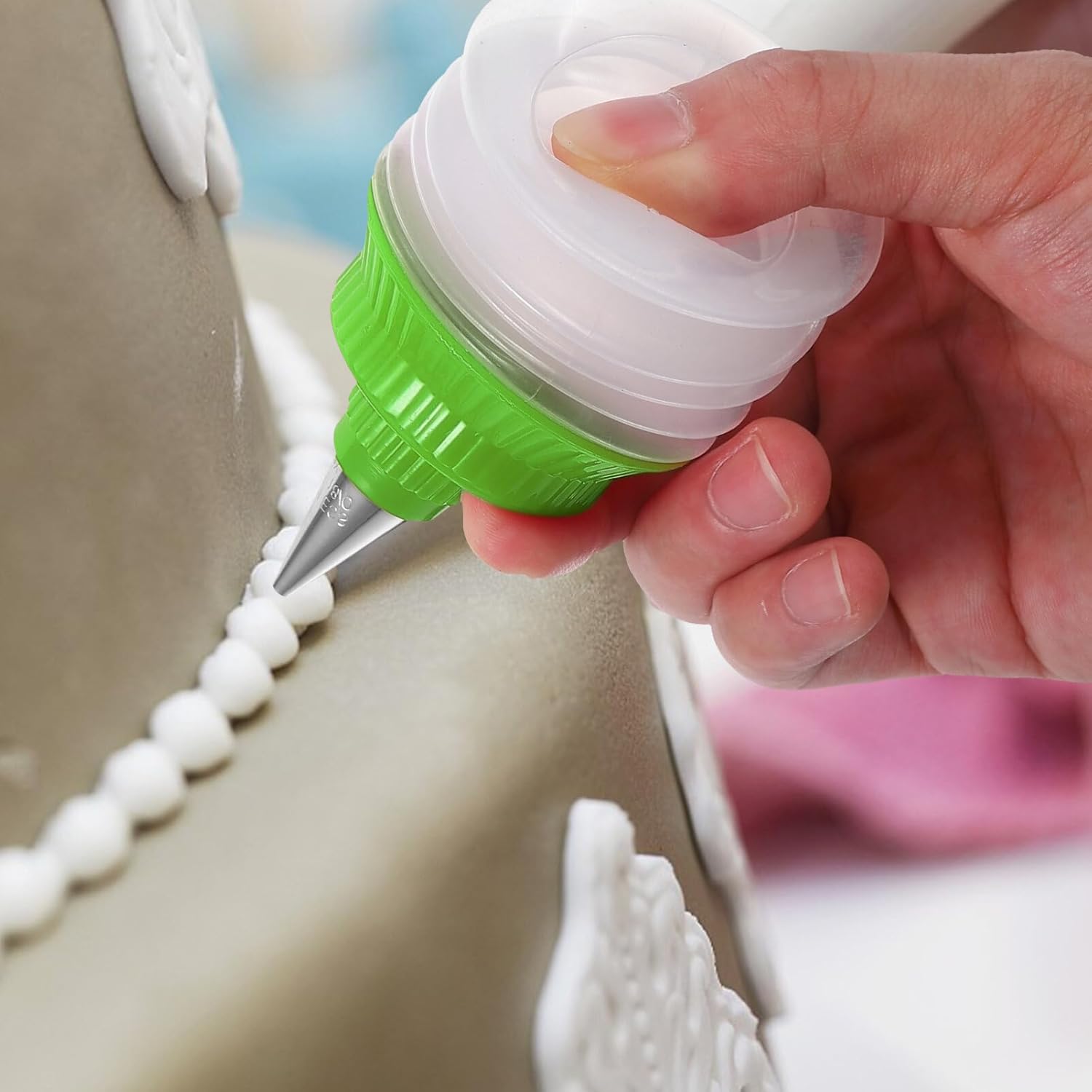 STOBAZA Icing Decorator Bottles 2Pcs with Tips