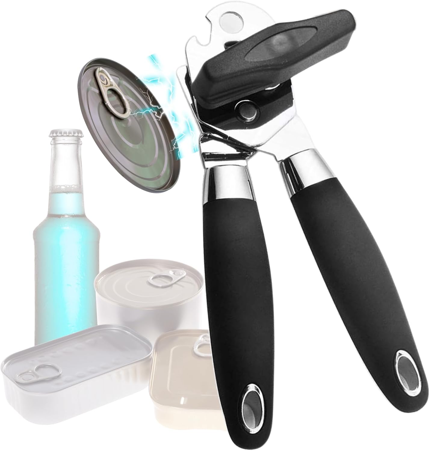 ZKIRON Multi-Can Opener with Magnetic Lid Lifter