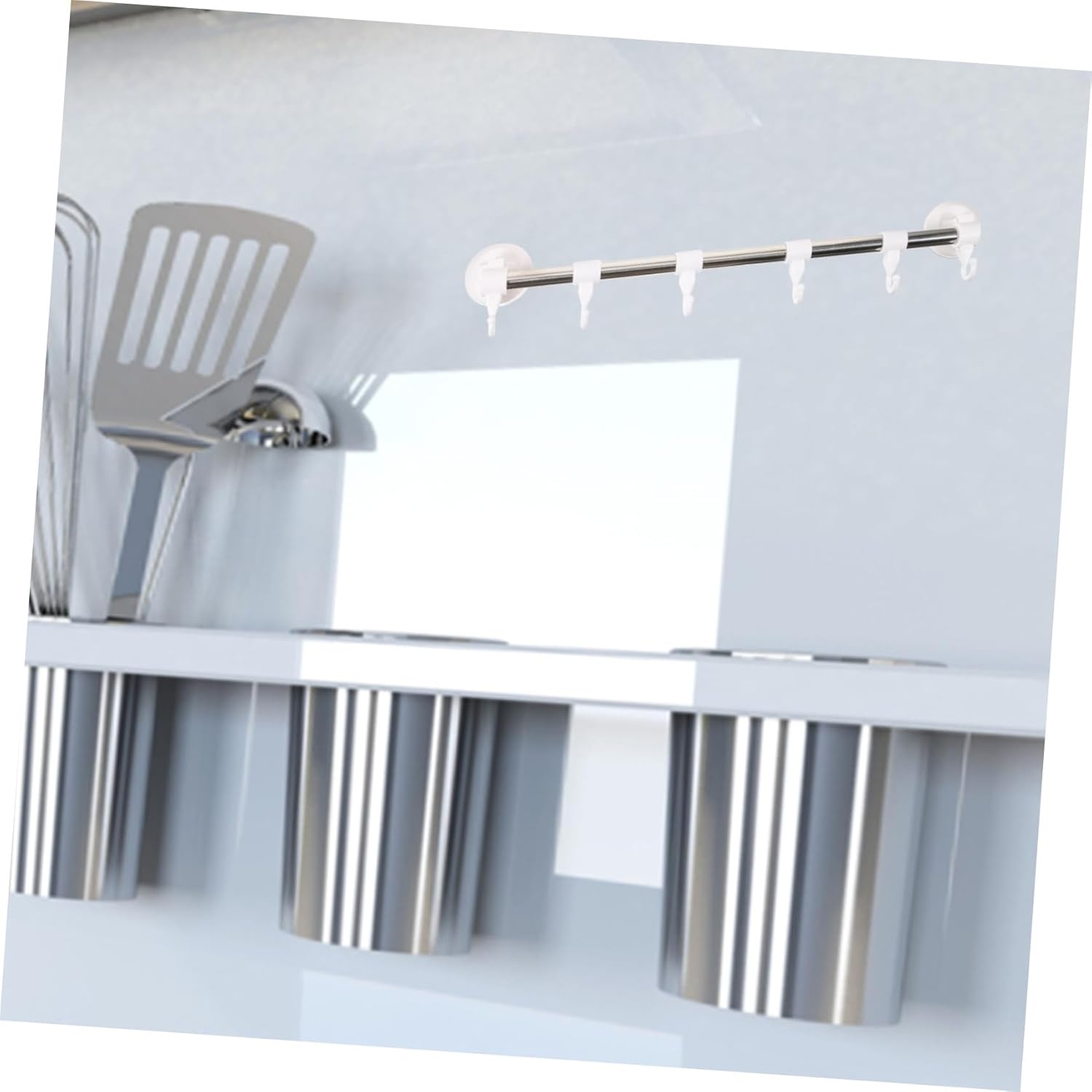 Adjustable Suction Cup Towel Bar Hooks for Wall Mount