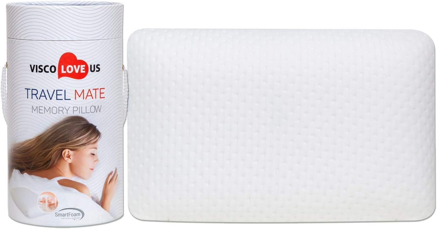 ProComf Travel and Camping Memory Foam Pillow for All Ages