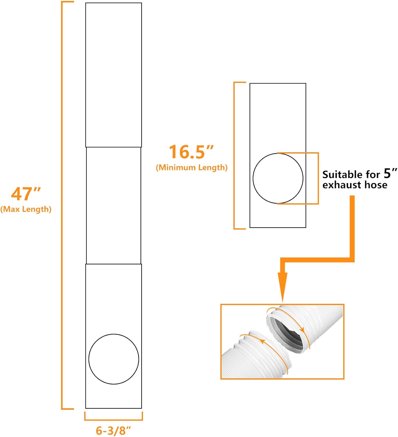 LBG Products Portable AC Window Seal Plates Kit