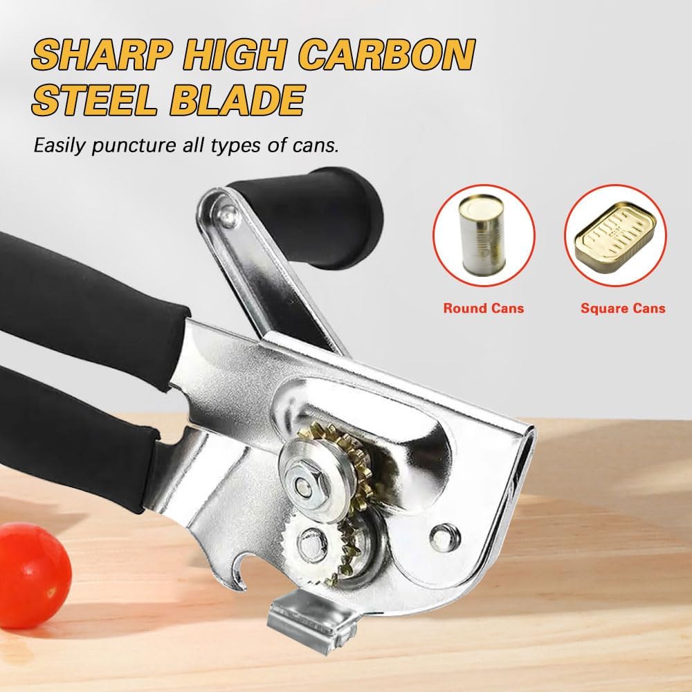 VWMYQ Heavy Duty Manual Can Opener with Magnetic Lid Lift