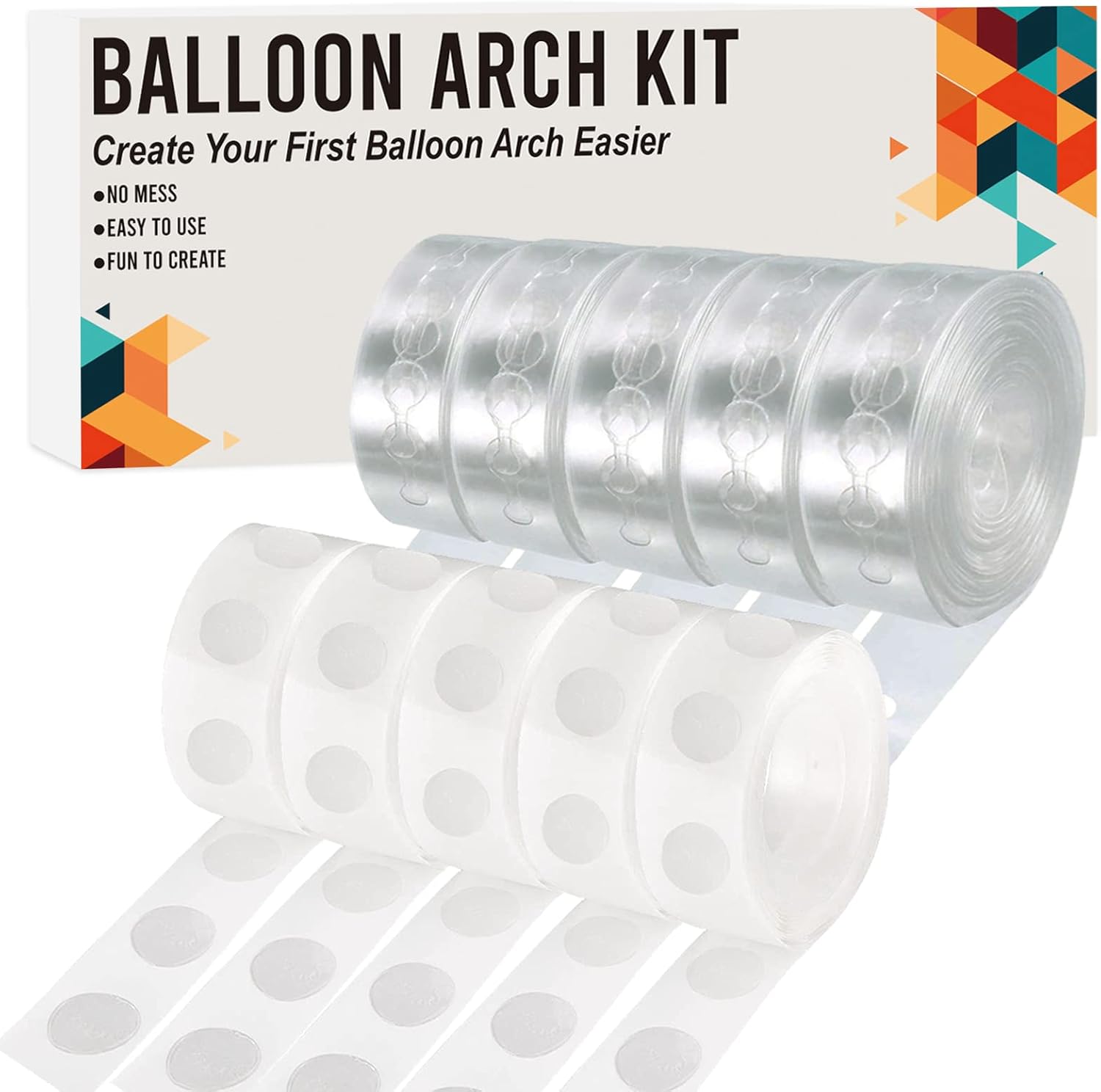 ALLFUN Balloon Arch Kit 82ft DIY Garland with 500Pcs Glue Dots Tape
