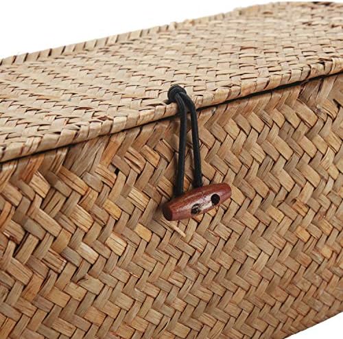 Seagrass StorageBasket with Lid and 3 Compartments