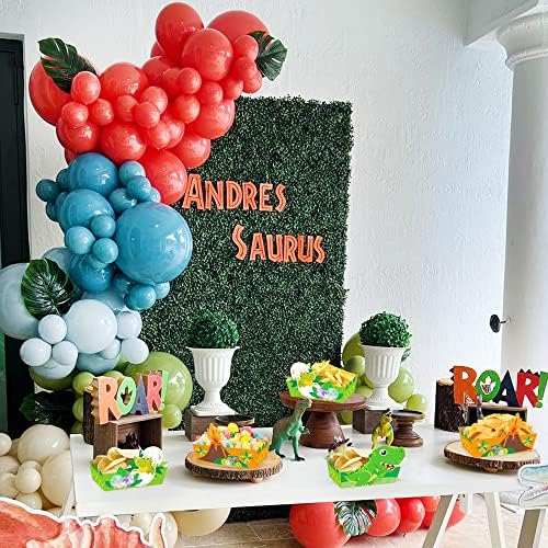 24pcs Cartoon Dinosaur Serving Trays Birthday Decorations