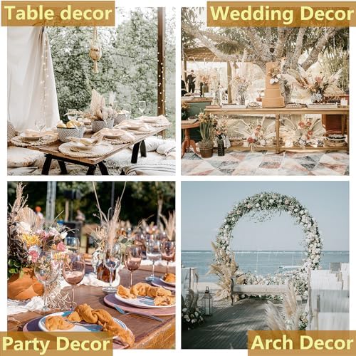 ANPROOR Dried Pampas Grass Decor 120 PCS Set