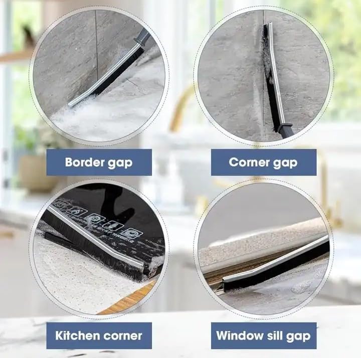 Deep Crevice Cleaning Brush - Multi-Use Bristle Tool for Small Spaces
