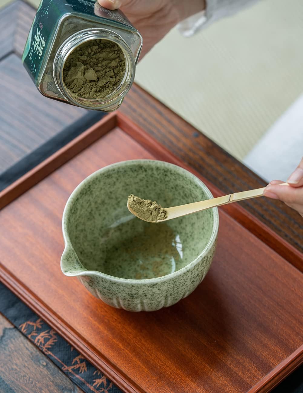 TANG PIN Matcha Set - 4 Piece Kit for Tea Ceremony