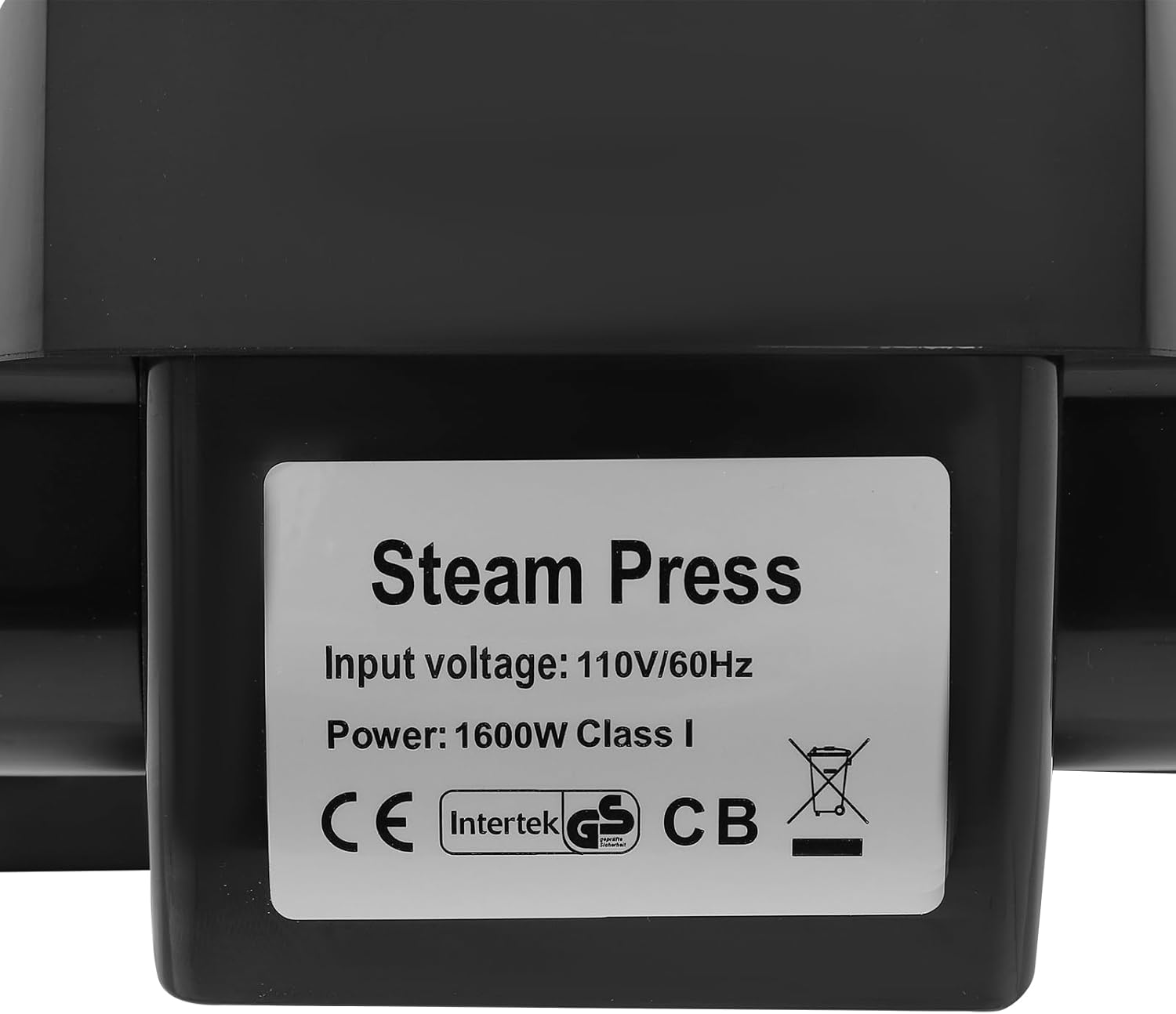 LULUGOGOTOP Intelligent Steam Press with Touch Screen and Multiple Fabric Settings Black