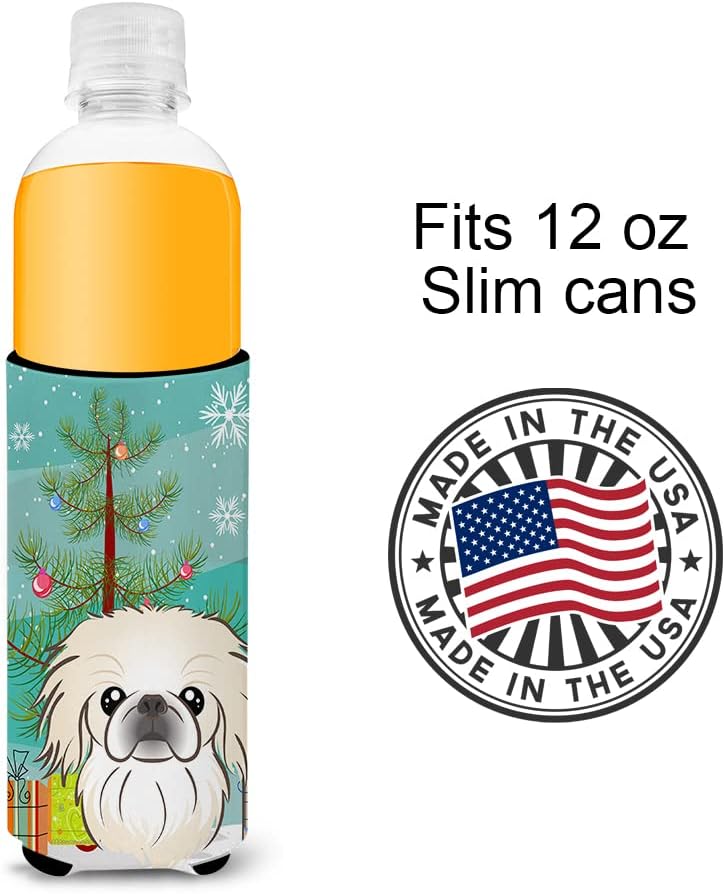Carolines Treasures Christmas Tree Can Cooler for Slim Cans